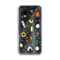 Happy bento friends: Huawei P40 Lite Transparant Hoesje
