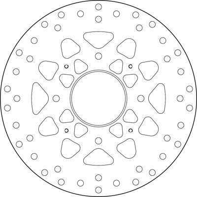 BREMBO Serie Oro remschijf, remschijven voor de moto, vast 68B407M6