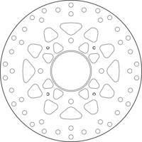 BREMBO Serie Oro remschijf, remschijven voor de moto, vast 68B407M6
