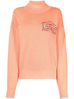 Aries pull à logo imprimé - Orange
