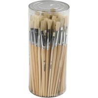 Creativ Company Nature line kwasten, afm 1+2+3+4+5+6+7+8+9+10, l: 19,5-23 cm, b: 4-17 mm, plat,rond, 80 stuk/ 1 doos Creativ Company Nature line kwasten, afm 1+2+3+4+5+6+7+8+9+10, l: 19,5-23 cm, b: 4-17 mm, plat,rond, 80 stuk/ 1 doos