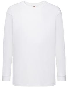 Fruit Of The Loom F240K Kids´ Valueweight Long Sleeve T - White - 152