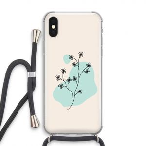Love your petals: iPhone X Transparant Hoesje met koord
