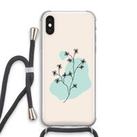 Love your petals: iPhone X Transparant Hoesje met koord