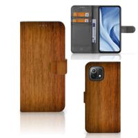 Xiaomi 11 Lite 5G NE | Mi 11 Lite | Book Style Case | Donker Hout