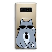 Cool cat: Samsung Galaxy Note 8 Transparant Hoesje