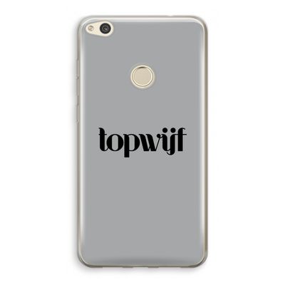 Topwijf Grijs Zwart: Huawei Ascend P8 Lite (2017) Transparant Hoesje