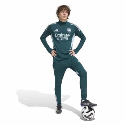 adidas Arsenal Trainingspak 1/4-Zip 2025-2026 Donkergroen Grijs