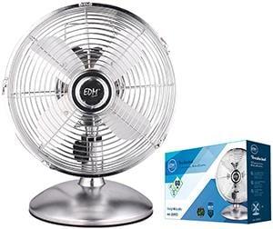 Enzo EDM Tafelventilator 40cm draaiend 60W chroom - 8652550