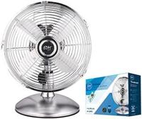 Enzo EDM Tafelventilator 40cm draaiend 60W chroom - 8652550