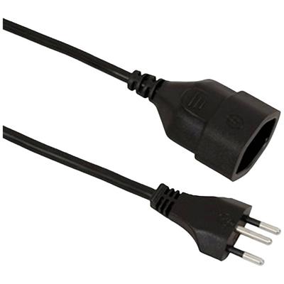 VALUE verlengkabel T12/T13, CH stroomkabel, zwart, 10 m