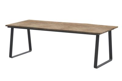 Konos Tafelframe Antracite met Robusto Tafelblad Teak 220 x 95 cm - 4so