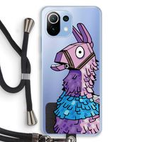 Lama: Xiaomi Mi 11 Lite Transparant Hoesje met koord