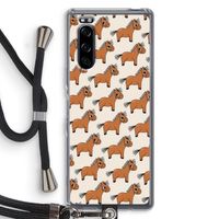 Pony: Sony Xperia 5 Transparant Hoesje met koord