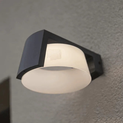 Buitenlamp zwart Moon LED downlighter donkergrijs helder wit 4000K