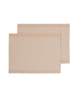 HEMA Placemats Met Jute 35x45 Beige Met Strepen - 2 Stuks (zand)