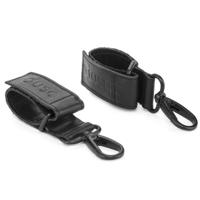 Dusq leren stroller straps - black