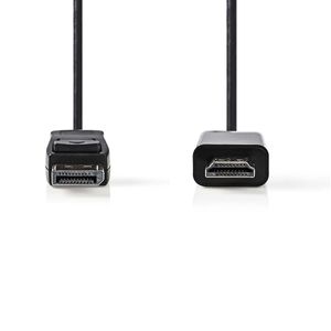 Nedis DisplayPort-Kabel | DisplayPort Male | HDMI | 3 m | 1 stuks - CCGP37100BK30 CCGP37100BK30