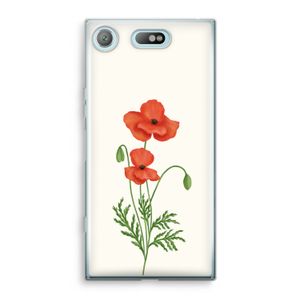 Red poppy: Sony Xperia XZ1 Compact Transparant Hoesje