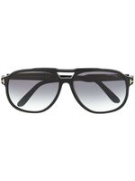 TOM FORD Eyewear lunettes de soleil à monture aviateur - Noir - thumbnail