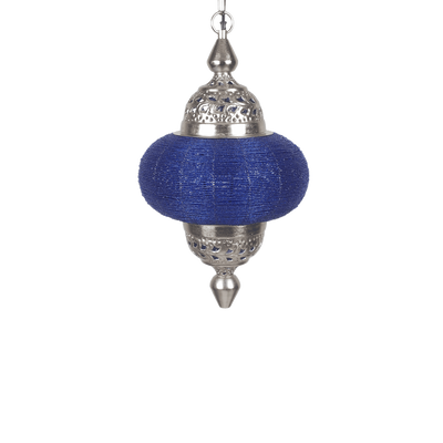 Oosterse Hanglamp Arabesque 49 cm 1 Lichts Blauw