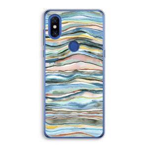 Watercolor Agate: Xiaomi Mi Mix 3 Transparant Hoesje