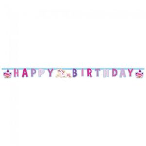 Letterbanner Happy Birthday Unicorn (1.85m)