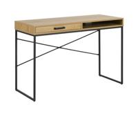 Bendt Bureau 'Holger' Met lade, Eiken en metaal, 110 x 45cm