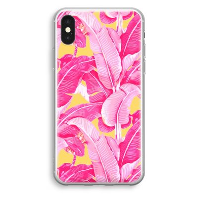 Pink Banana: iPhone XS Transparant Hoesje