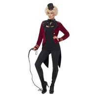 Rode circusdirecteur verkleedkleding voor dames 44-46 (L)  - - thumbnail