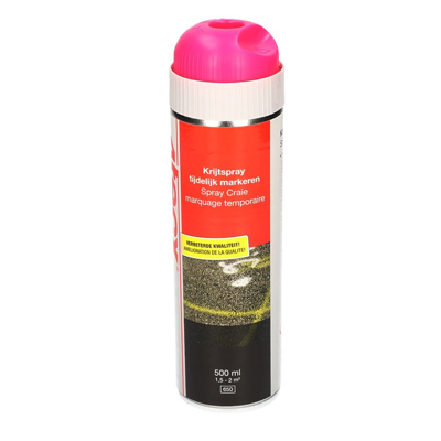 4tecx Krijtspray tijdelijk markeren rose 500ml