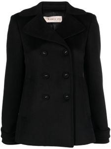 Blanca Vita manteau à effet brossé - Noir