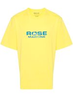 Martine Rose t-shirt en coton à logo imprimé - Jaune - thumbnail