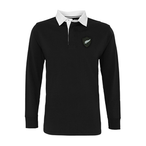 Rugby Vintage - Nieuw Zeeland Retro Rugby Shirt 1970's - Zwart