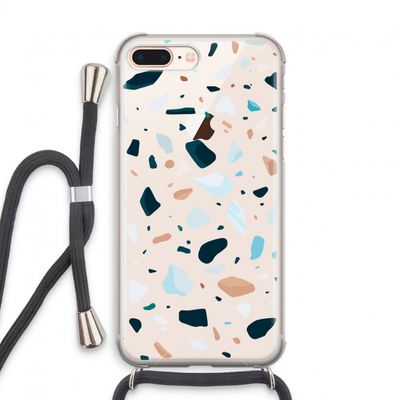 Terrazzo N°13: iPhone 7 PLUS Transparant Hoesje met koord