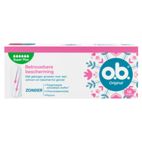 OB Original Tampons Super Plus - met gebogen groeven