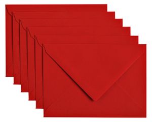 Envelop Papicolor C6 114x162mm rood