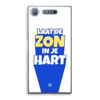 Laat de zon in je hart: Sony Xperia XZ1 Transparant Hoesje