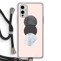 Marmeren cirkels: OnePlus 9 Transparant Hoesje met koord