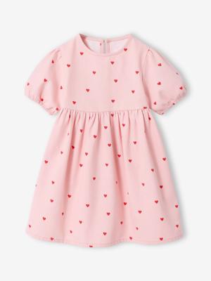 Jurk van lichte spijkerstof rozen