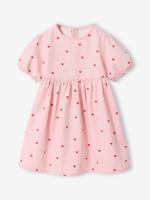 Jurk van lichte spijkerstof rozen