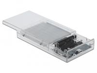 DeLOCK 42622 behuizing voor opslagstations HDD-/SSD-behuizing Transparant 2.5" - thumbnail