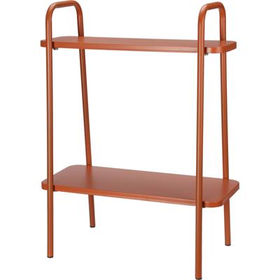 Pro Garden Plantenrek/plantentafel - terracotta - metaal - 50 x 26 x 66 cm - binnen en buiten