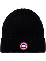 Canada Goose bonnet Arctic Disc en maille nervurée - Noir - thumbnail