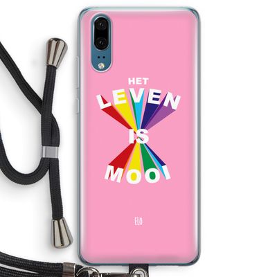 Het Leven Is Mooi: Huawei P20 Transparant Hoesje met koord