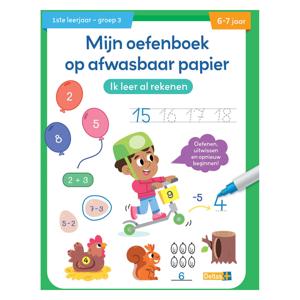 Deltas Oefenboek afwasbaar papier ik leer al rekenen (6-7 j.)