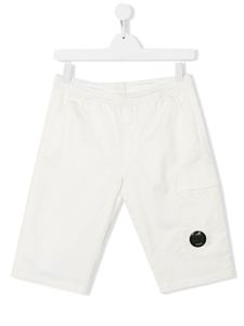 C.P. Company Kids short à poches cargo - Blanc