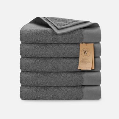 Walra Remade Cotton Handdoeken 60 x 110 cm - 550 gr/m² - Grey - 5 stuks