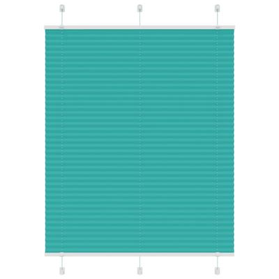 Pliss rolgordijn 110x100 cm stofbreedte 109,4cm petrol groen