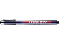 Fineliner edding 1800 zwart 0.25mm